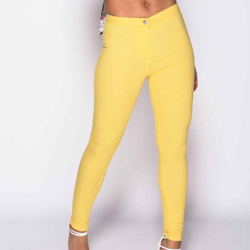 Yellow Stretch Jeans